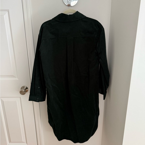 NWT COS Corduroy Midi Shirt Dress size 4 Dark green - Picture 6 of 6